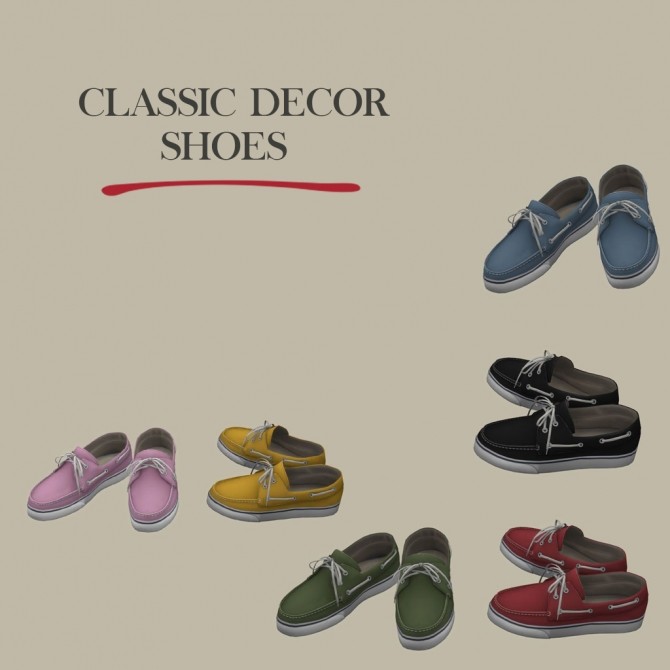 Sims 4 Classic Decor Shoes at Leo Sims