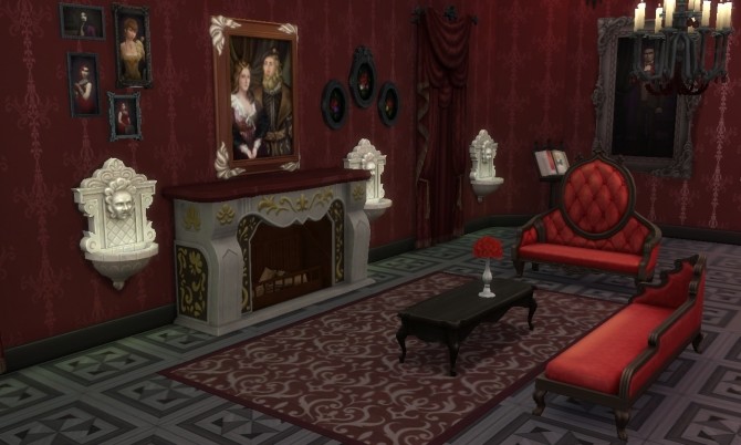 Sims 4 Dracula Castle (no CC) at Tatyana Name
