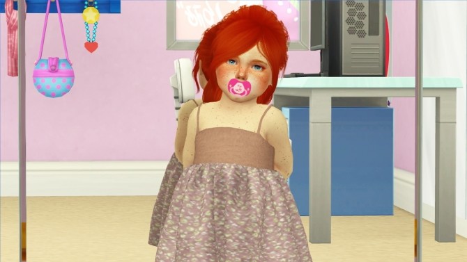 Sims 4 LEAH LILLITH JEN HAIR KIDS AND TODDLER VERSION by Thiago Mitchell at REDHEADSIMS