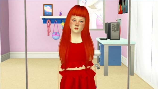 Sims 4 NIGHTCRAWLER BITTEN HAIR KIDS AND TODDLER VERSION at REDHEADSIMS