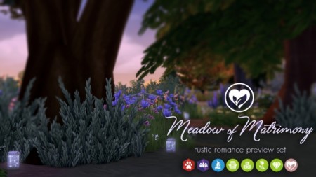 Meadow of Matrimony Preview Set for Rustic Romance at The Plumbob Tea Society