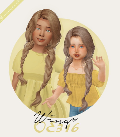 Wings Oe316 Hair Kids And Toddlers At Simiracle Sims 4 Updates