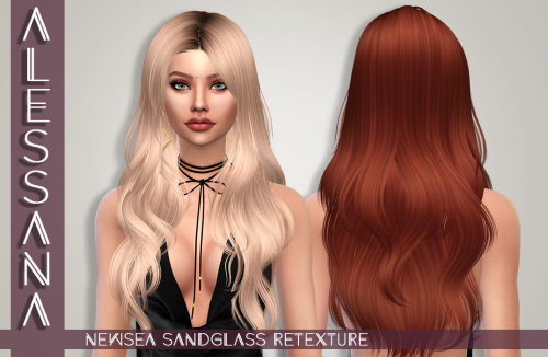 Sims 4 NewSea Sandglass Hair Retexture at Alessana Sims