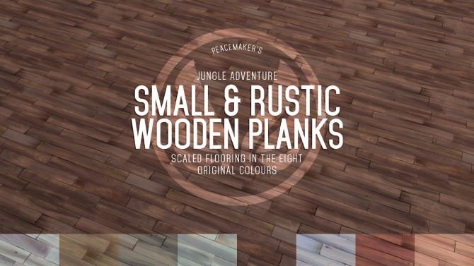 Sims 4 Small & Rustic Wooden Planks Scaled Jungle Adventure Flooring at Simsational Designs