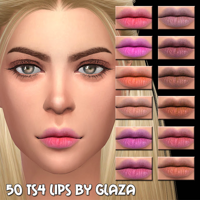 Sims 4 Lips #50 at All by Glaza