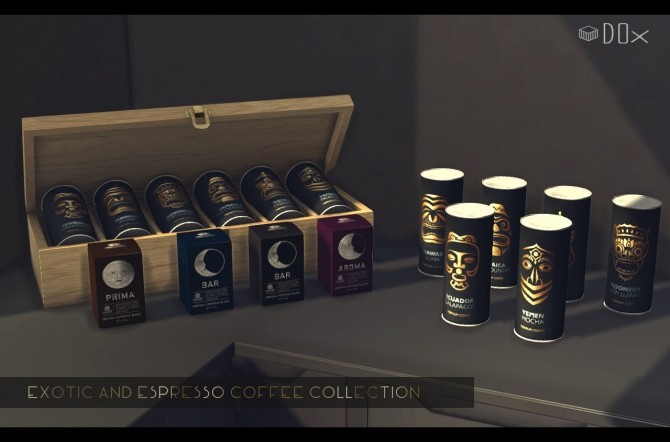 Sims 4 Coffee Collection Set at DOX