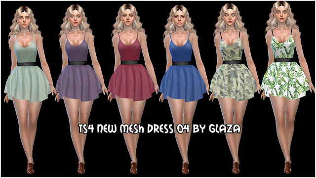Sims 4 Dress #4 at All by Glaza
