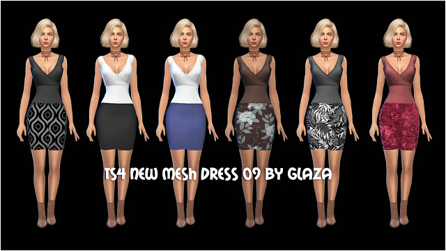 Sims 4 Dress 09 at All by Glaza