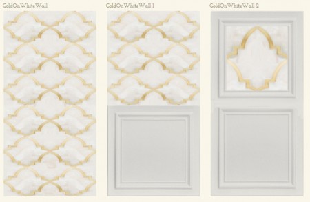 Gold white walls at TheUnicorn-Creations
