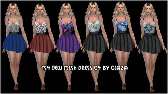 Sims 4 Dress #4 at All by Glaza