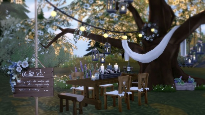 Sims 4 Meadow of Matrimony Preview Set for Rustic Romance at The Plumbob Tea Society