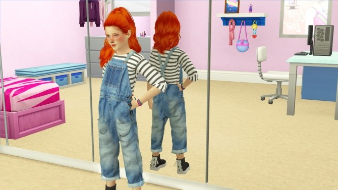 Sims 4 TOKSIK JEALOUSY HAIR KIDS AND TODDLER VERSION at REDHEADSIMS