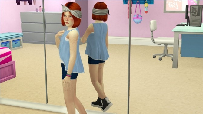 Sims 4 NIGHTCRAWLER ICON HAIR KIDS AND TODDLER VERSION at REDHEADSIMS