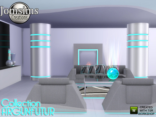 Sims 4 Argunfutur living room led and reflections by jomsims at TSR