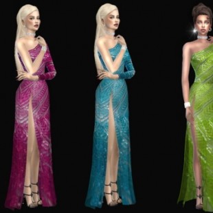 Lace Gown by DarkNighTt at TSR » Sims 4 Updates