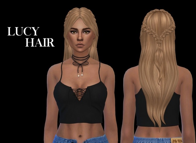 Sims 4 Lucy Hair (P) at Leo Sims