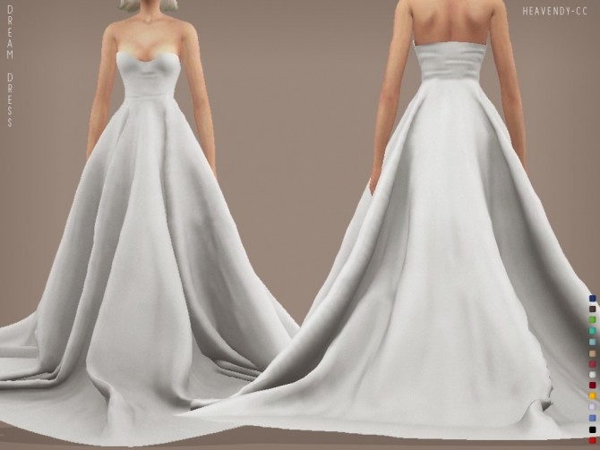 Sims 4 Dream Dress at Heavendy cc