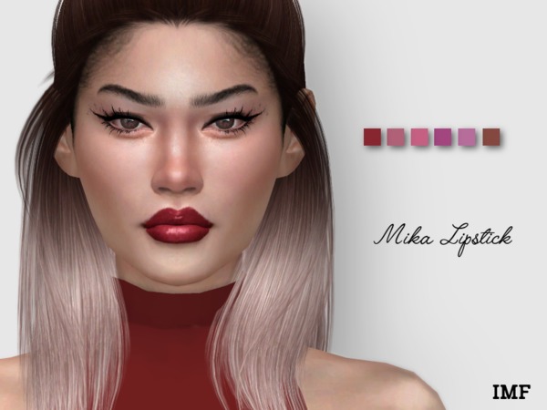 Sims 4 IMF Mika Lipstick N.89 by IzzieMcFire at TSR