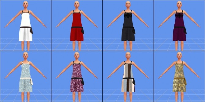 Sims 4 1920 Flapper dress 01 by Lonelyboy at Happy Life Sims
