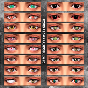 02 set abnormal eyes at All by Glaza » Sims 4 Updates