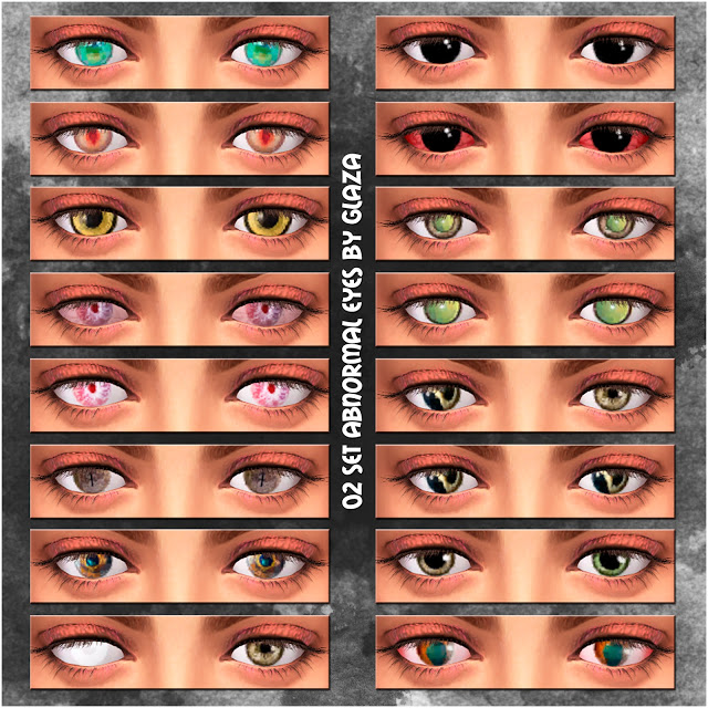 Sims 4 02 set abnormal eyes at All by Glaza