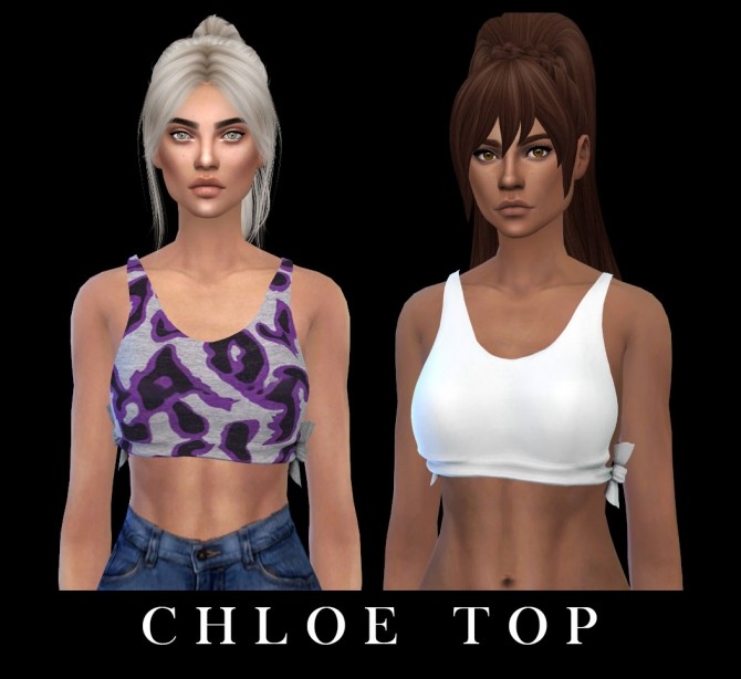 Sims 4 Chloe Top Fixed at Leo Sims