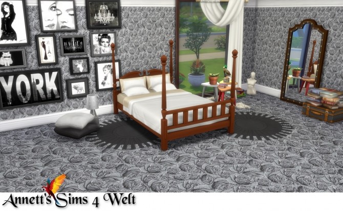 Sims 4 Wallpapers & Floors Roses at Annett’s Sims 4 Welt