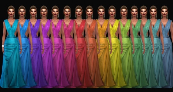 Sims 4 Eshrani dress at Jomsims Creations