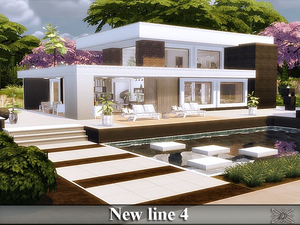 Sims 4 New line 4 house by Danuta720 at TSR