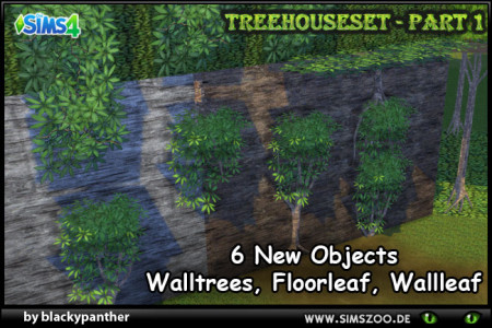 Treehouse Set Part 1 by blackypanther at Blacky’s Sims Zoo