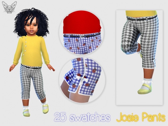 Sims 4 Toddlers Josie Cropped Pants at Giulietta