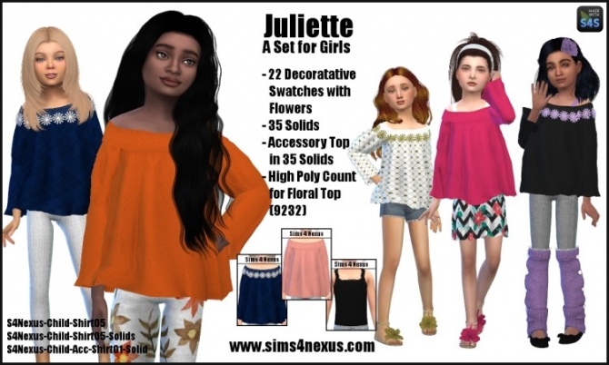 Juliette Tops By Samanthagump At Sims 4 Nexus Sims 4 Updates