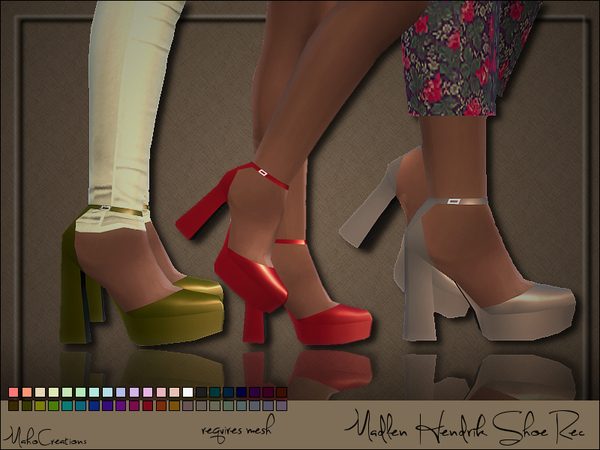 Sims 4 Madlen Hendrik Shoe Recolor by MahoCreations at TSR
