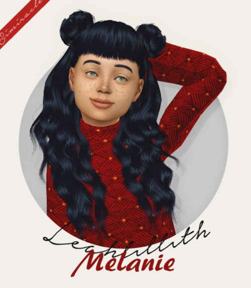 Sims 4 Leahlillith Melanie Hair Kids Version at Simiracle