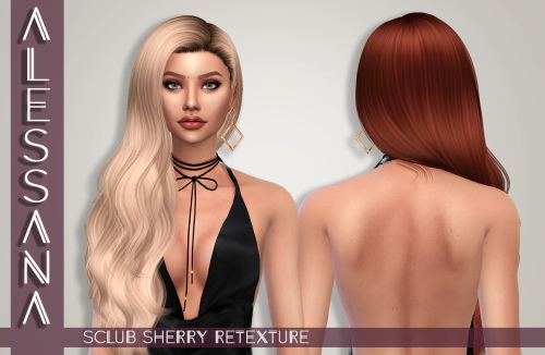 Sims 4 S Club Sherry Hair Retexture at Alessana Sims