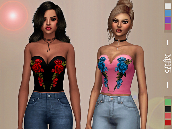 Sims 4 Emma Top by Margeh 75 at TSR