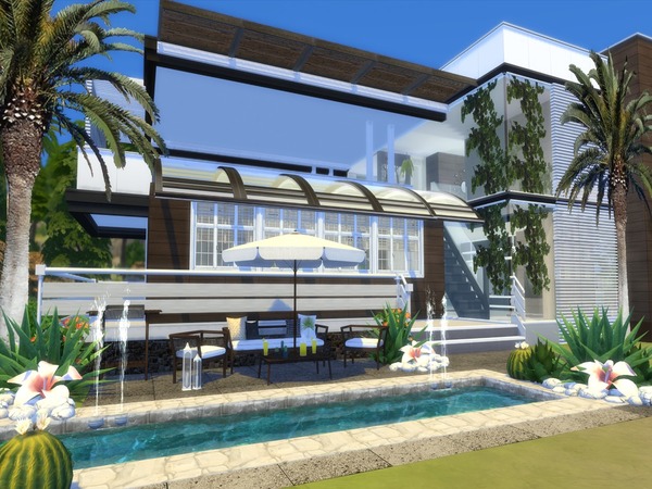 Sims 4 Keilani modern home by Suzz86 at TSR