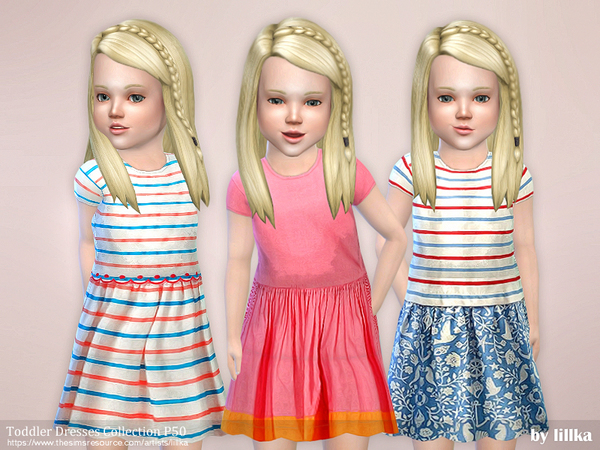 Sims 4 Toddler Dresses Collection P50 by lillka at TSR