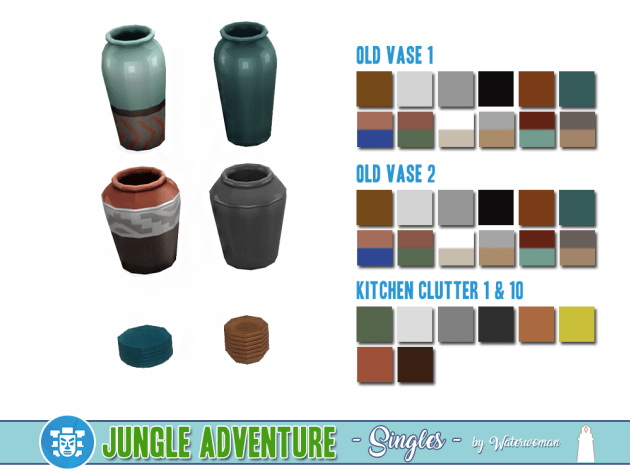 Sims 4 Jungle Adventure Singles by Waterwoman at Akisima