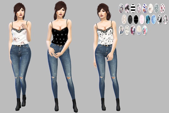 Sims 4 Lace Trim Top at Simply Simming