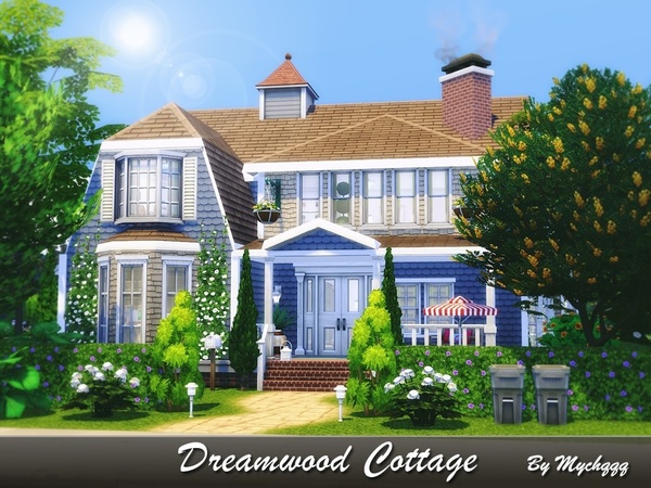 Sims 4 Dreamwood Cottage by MychQQQ at TSR