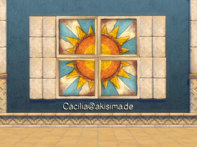 Sims 4 Sun wall ornaments by Cäcilia at Akisima