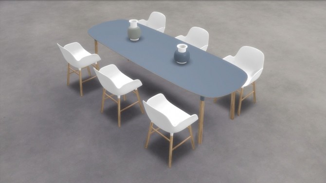 Sims 4 Form Dining Room Set (P) at Meinkatz Creations