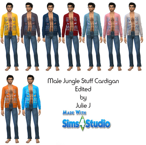 Sims 4 Jungle Stuff Cardigan Edited at Julietoon – Julie J