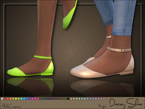 Sims 4 Dorsey Shoes by MahoCreations at TSR