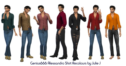 Sims 4 Genius666 Alessandro Shirt Recolours at Julietoon – Julie J