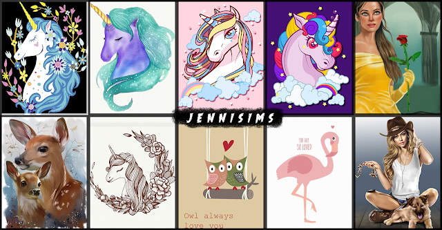 Sims 4 Paintings Unicorns Buzz at Jenni Sims