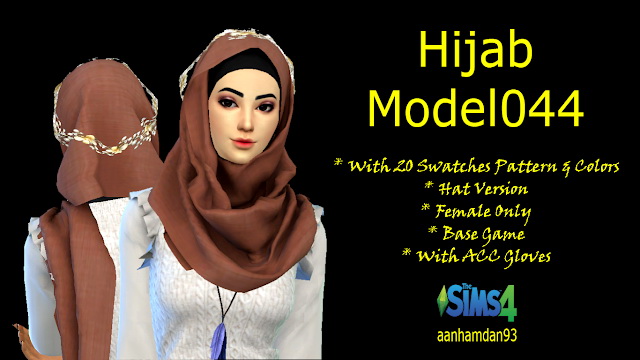 Sims 4 Hijab Model 044 + 045 & More SET at Aan Hamdan Simmer93