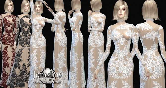 Sims 4 Anzessa dress at Jomsims Creations