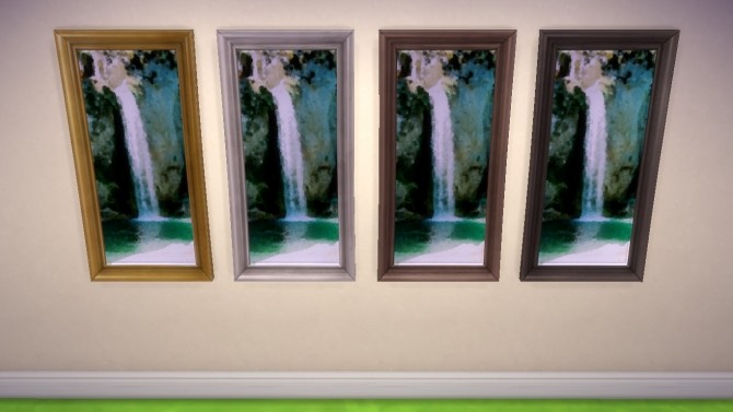 Sims 4 Waterfall Painting by EmilitaRabbit at Mod The Sims